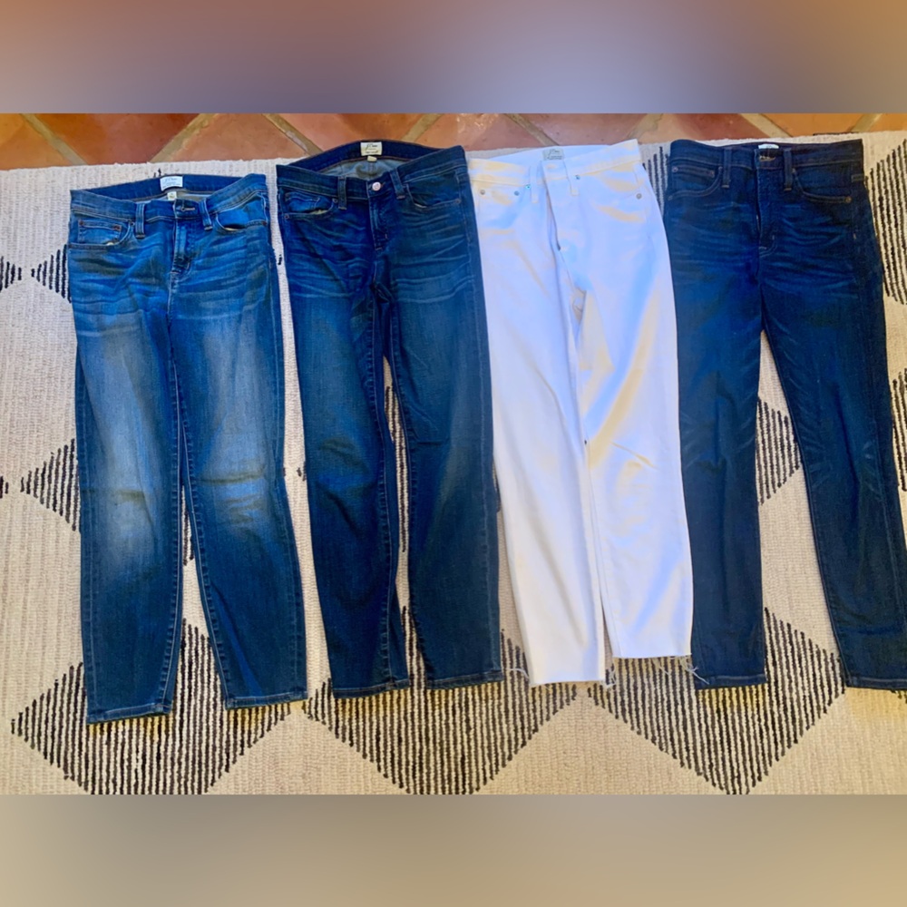 J Crew Jeans - Lot of 4 - various styles sizes 26 and 27